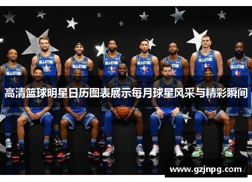 高清篮球明星日历图表展示每月球星风采与精彩瞬间